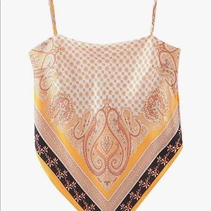 Bandana scarf cami top